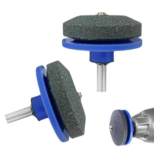 Image of Uskerb Lawn Mower Blade Sharpener - 2 Pack Blue Garden Tool Sharpeners