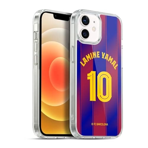 Image of Head Case Designs Officially Licensed FC Barcelona Lamine Yamal 2025/26 Players Home Kit Gel Case [Military Grade Protection] Compatible With Apple iPhone 12 / iPhone 12 Pro