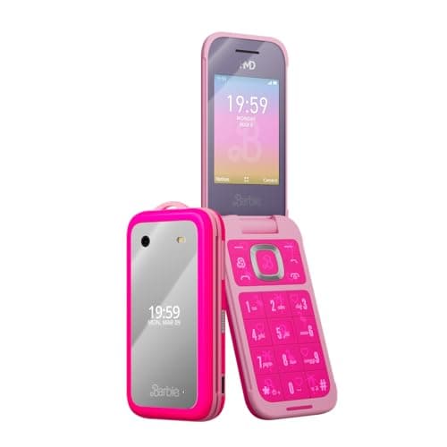 Image of HMD Barbie | Flip | Unlocked | KaiOS | Compatible with All Carriers | Power Pink | US Version