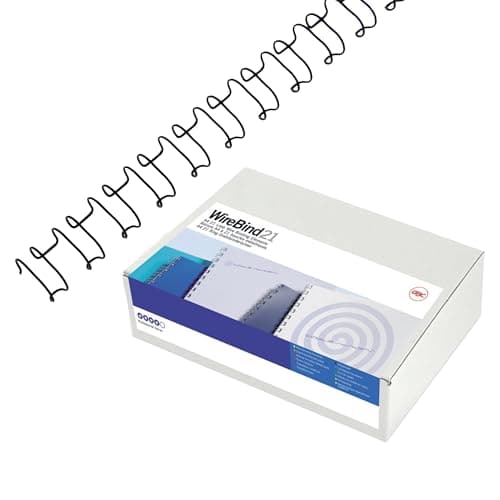 Image of GBC MultiBind Binding Wires, 6 mm, 55 Sheet Capacity, A4, Silver, Pack of 100, IB160431