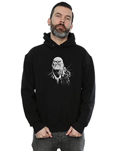 Image of Marvel Men's Avengers Infinity War Fierce Thanos Hoodie Black XX-Large