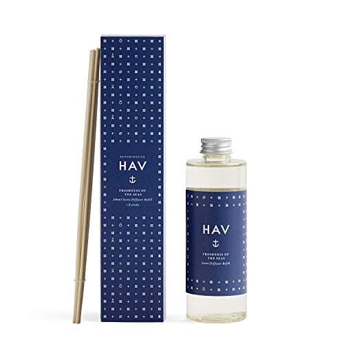 Image of Skandinavisk Hav Reed Diffuser Refill 200ml - Salt Spray and Seaweed, Hawthorn And Beach Rose - Vegan - Recycled Bottle
