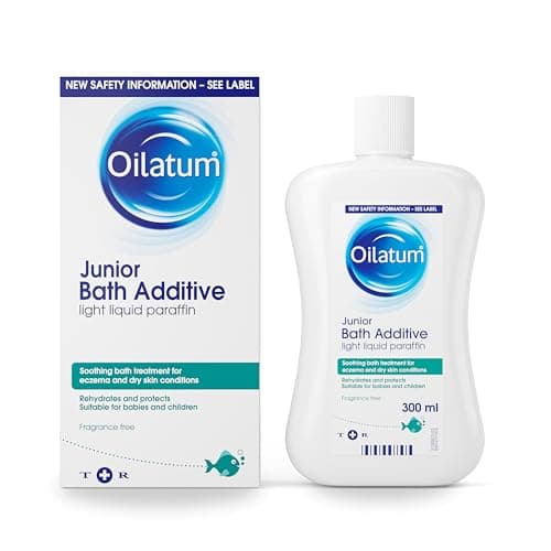 Image of Oilatum Junior Bath Additive, Eczema and Dry Skin Emollient, Soothing and Hydrating Formula for Sensitive, Itchy Skin, Dermatologist Recommended Relief for Kids, 1 x 300ml