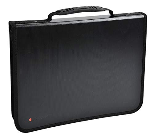 Image of Exacompta - Ref 55634E - Exactive - PP Conference Folder - 270 x 360 x 50mm in Size, Suitable for A4 Documents, 2mm Recycled Polypropylene, Zip Closure - Black