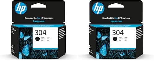 Image of HP N9K06AE 304 Original Ink Cartridge, Black, (Pack of 2)