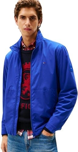 Image of Tommy Hilfiger Men’s Transitional Bomber Jacket, Blue (Wedge Blue), L