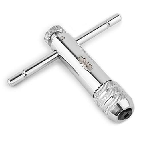 Image of Gunpla Adjustable T-Handle Ratchet Tap Holder M5–M12 Threading Wrench Hand Machine Ratcheting Screw T-Shaped Tapping Thread Metric Plug Tapper Tool