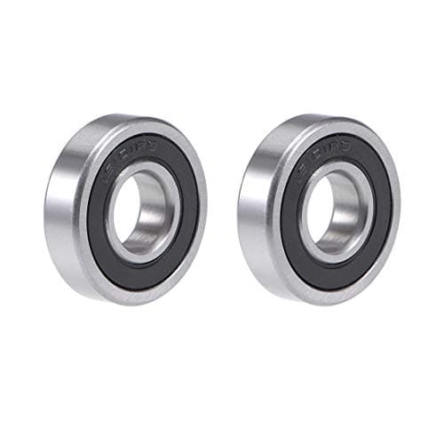 Image of sourcing map 16101-2RS Deep Groove Ball Bearing 12x30x8mm Double Sealed Chrome Steel Z2 Lever Bearings 2pcs