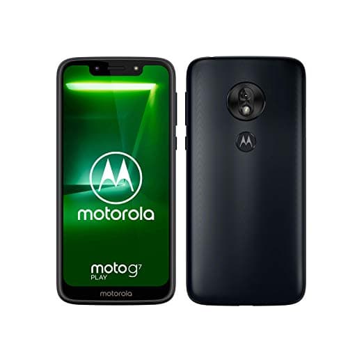 Image of Motorola Moto g7 Play 5.7 Inch Android 9.0 Pie UK Sim-Free Smartphone with 2 GB RAM and 32 GB Storage (Single Sim), Indigo (Renewed)