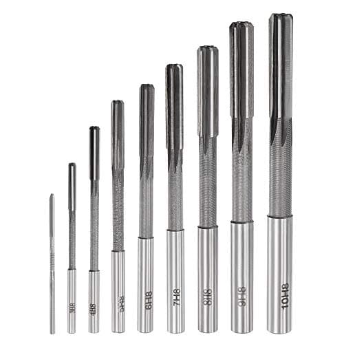 Image of sourcing map Chucking Reamer Set Lathe Machine Reamer Straight Flute Milling Cutter High Speed Steel H8 Tolerance (2mm 3mm 4mm 5mm 6mm 7mm 8mm 9mm 10mm) 9pcs