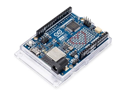 Image of Arduino UNO R4 WiFi [ABX00087] - Renesas RA4M1 + ESP32-S3, Wi-Fi, Bluetooth, USB-C, CAN, 12-bit DAC, OP AMP, Qwiic Connector, 12x8 LED Matrix for Advanced IoT & Embedded Projects