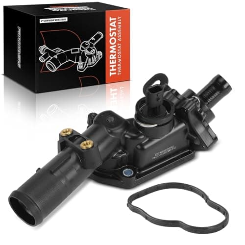 Image of Frankberg Engine Coolant Thermostat Housing Compatible with Dokker MPV 2012-2021 A-Class W176 2012-2018 B-Class 2013-2018 M.e.g.a.n.e III 2009-2021 Note 2013-2021 Replace# 725078