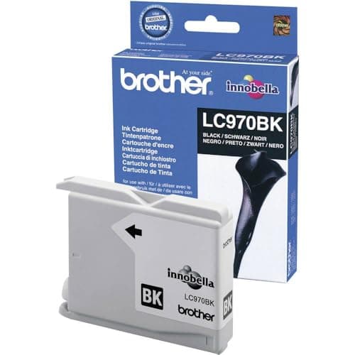 Image of Brother LC970BK - Black - original - ink cartridge - for Brother DCP-135C, DCP-150C, DCP-153C, DCP-157C, MFC-235C, MFC-260C