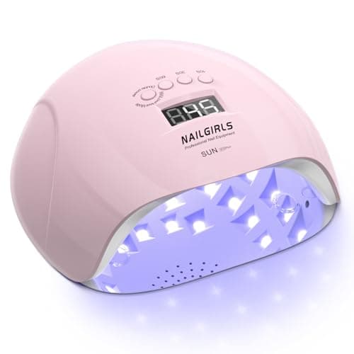 Image of UV LED Nail Lamp,NAILGIRLS Gel Nail Lamp Professional 150W Gel Polish Nail Dryer Curing Lamps with 4 Timer Presets, Auto Sensor, Detachable Base, Nail Art Tools for Fingernail