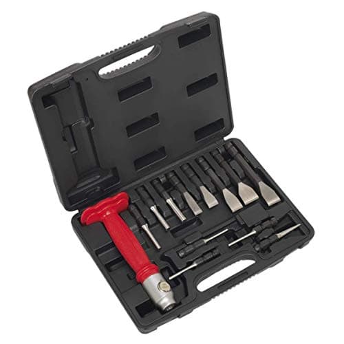 Image of Sealey AK9215 13 Piece Interchangeable Punch and Chisel Set, Silver
