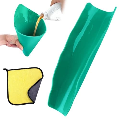 Image of SPEEDWOX Flexible Draining Tool Funnel Flexible Oil Draining Funnel Tool Foldable Flexibles Free Oil Filter Reusable General Oily Change Drain Tool for Automotive Use, Gasoline and Other Liquids