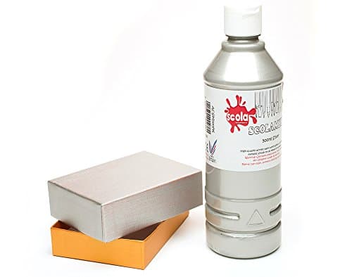 Image of Scola Acrylic Scolamelt Silver, 500ml Bottles, School Supplies, Art and Crafts Projects, Children's Craft Projects, For Kids