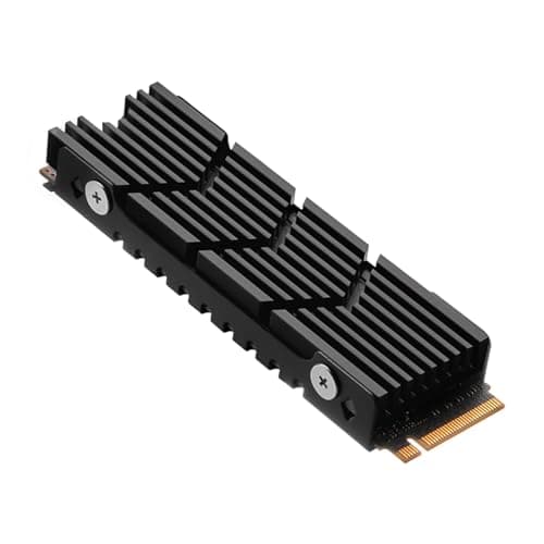 Image of Awxlumv M.2 Heatsink NVMe SSD PS5 Heat Sink Computer PC PCIE M2 2280 SSD Cooler with Thermal Silicone pad for PC / PS5 for Samsung 990 980 970 EVO Plus SN850 SN750 SN570 Firecuda 530 Black