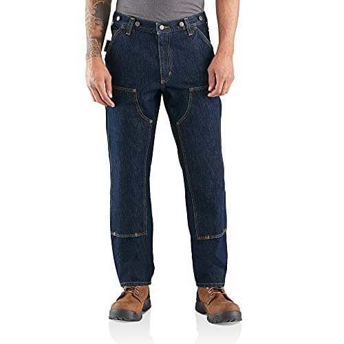 Image of Carhartt Men's Rugged Flex Relaxed Fit Heavyweight Double Front Utility Logger Jean Rugged Flex Relaxed Fit Heavyweight Double Front Utility Logger Jeans, Freight, 44 W/30 L