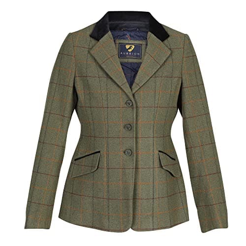 Image of Shires Aubrion Saratoga Childs Riding Jacket - Red/Yellow/Blue Check: 30