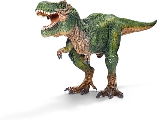 Image of SCHLEICH Dinosaurs - T Rex 11" Action Toy Figure - Jurassic Era Tyrannosaurus Rex Figurine with Movable Jaw - Realistic Big Dinosaur Toy - Fun Educational Play for Boys and Girls Ages 5+ | 14525