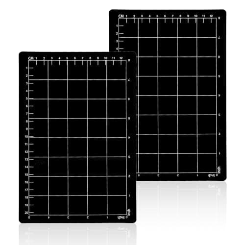 Image of 2pcs Magnetic Cutting Shims, 9x6 Inch Grid Magnetic Cutting Mats Magnetic Pads for Die Cutting with Inch and Centimeter Scale Magnetic Sheets for Die Cutting Machine