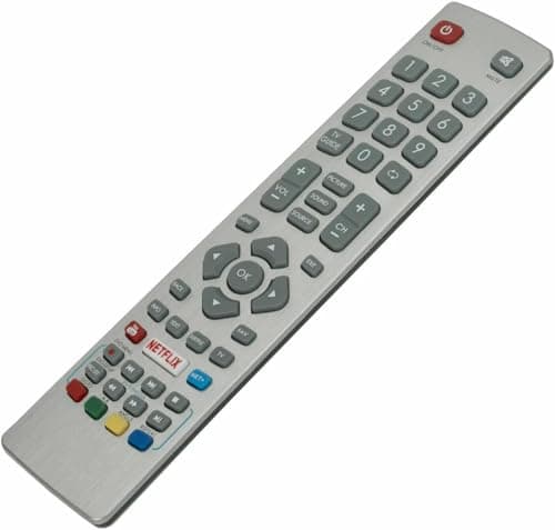 Image of New Replacement Sharp TV Remote Control for Sharp Smart TV with F-Play Netflix buttons - No Setup Required