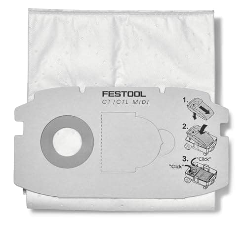 Image of Festool 498411 SC FIS-CT MIDI/5 Selfclean Filter Bag, 2.75 in*11.75 in*2.75 in