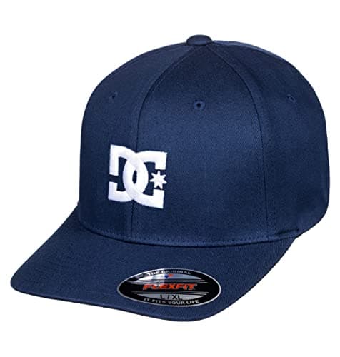 Image of DC Shoes Mens Cap Star Flexifit Baseball Cap - Blue - L/XL
