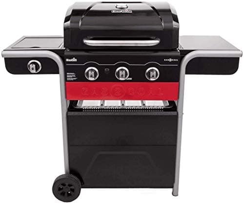 Image of Char-Broil Gas BBQ Gas2Coal 330 Hybrid - 3-burner Gas & Coal Barbecue Grill - Ideal for Outdoor Cooking, Garden, Balcony and Patio