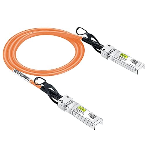 Image of [Orange Colour] 10G SFP+ DAC Cable 3-Meter(9.8ft), Twinax SFP+ Cable Compatible for Cisco SFP-H10GB-CU3M, Ubiquiti UniFi, D-Link, TP-Link, Netgear, D-Link, Zyxel, Mikrotik and More