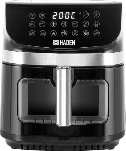 Image of Haden 9L Digital Air Fryer - Large Airfryer with 10 Preset Cooking Functions, Keep Warm and Preheat - Oil-Free and Low Fat Cooking - Multifunctional Air Fryer for Roasting, Baking, and Healthy Meal