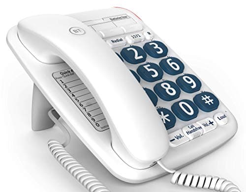 Image of BT Big Button 200 Corded Telephone, White (Renewed)