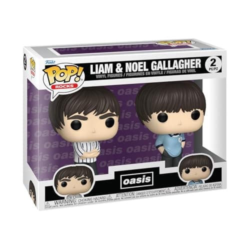 Image of Funko Pop! Rocks: Oasis – Liam & Noel Gallagher 2 Pack - Collectable Vinyl Figure - Gift Idea - Official Merchandise - Toys for Kids & Adults - Music Fans - Model Figure for Collectors and Display