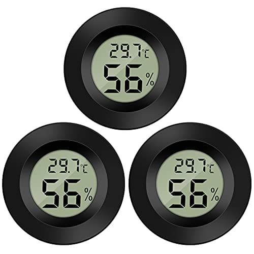 Image of Thlevel Humidity Meter Sensor Thermometer with Humidity Small Thermometer Room Temperature for Greenhouse Basement 3 Pack