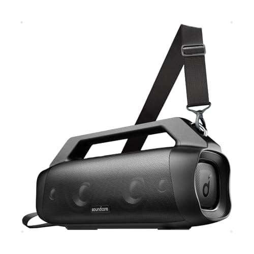 Image of soundcore Anker Motion Boom Plus Bluetooth Speaker, Portable Speaker with 80W Booming Sound, IP67 Waterproof and Dustproof, Type-C, Custom EQ, Bluetooth 5.3, Outdoor Speaker For Camping