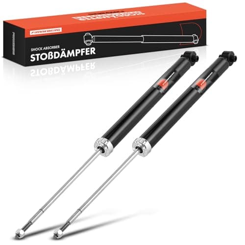 Image of Frankberg 2x Shock Absorber Strut Rear Left Right 614mm Gas pressure Compatible with UP! 121 122 123 BL1 BL2 BL3 Citigo NF1 Replace# 1S0513025D,1S0513025E