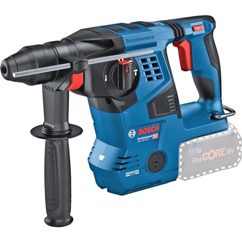Image of Bosch Professional 18V System Cordless Rotary Hammer GBH 18V-28 C (with SDS Plus, 3.3 J Impact Energy, Vibration Control, Kickback Control, 3 Work Modes)