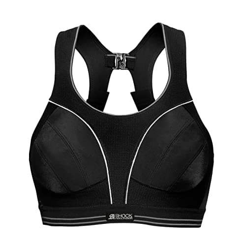 Image of Champion Women's Shock Absorber S5044 Ultimate Run Sports Bra, Black/Silver, 38FF UK