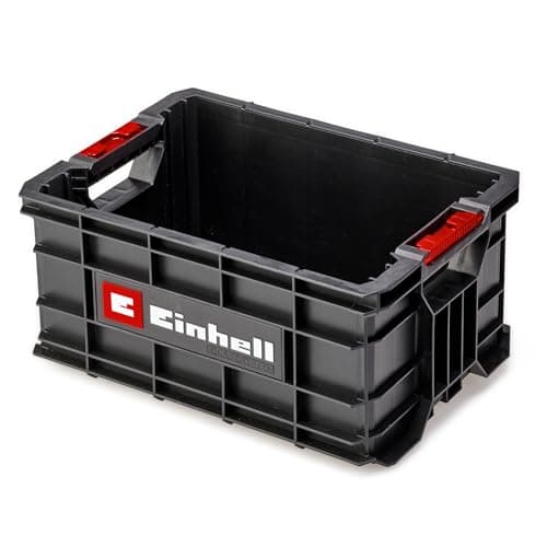 Image of Original Einhell E-Case Toolbox - Max 90 kg, Stackable, Latchable Tool Crate - Can Be Combined with All Einhell E-Case System Products for The Storage and Transport of Tools and Accessories