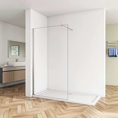 Image of Huiyang 1100mm Walk in Wet Room Shower Screen Panel 8mm EasyClean Glass Shower Cubicle