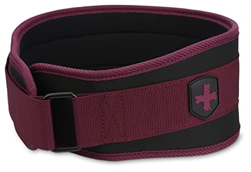 Image of Harbinger Foam Core 4.5-Inch Weight Lifting and Workout Belt, Small, Merlot, Competition Size (Men's & Women's)