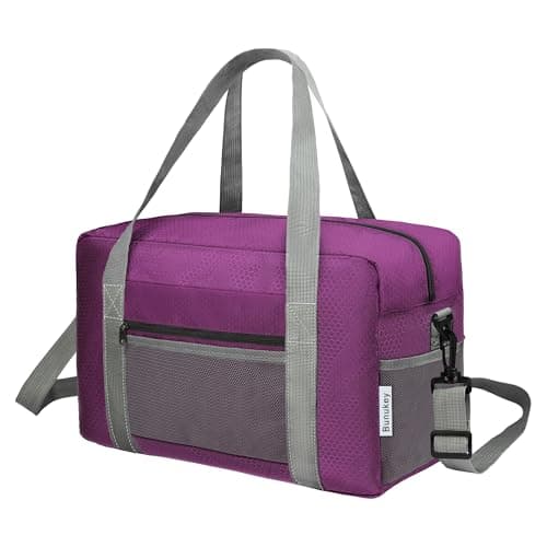 Image of for Ryanair Cabin Bags 40x30x20 Underseat Airlines Cabin Bags 40x20x25 Travel Duffel Bag Carry On Hand Luggage Overnight Bag for Women Men 20L (Purple)