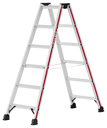 Image of Hymer 402412 Step Ladder SC 40 2 x 6 Steps Aluminium