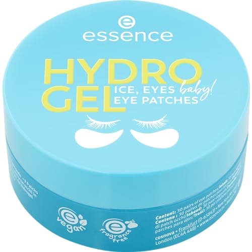 Image of Essence Cosmetics HYDRO GEL eye patches ICE, EYES, baby! 30 Pairs, moisturizing/hydrating, cooling, shimmery (30pair)
