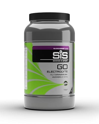 Image of Science In Sport GO Electrolyte Powder Energy Drinks, High Carbohydrates and Sodium, Blackcurrant Flavour, 40 Servings Per 1.6kg