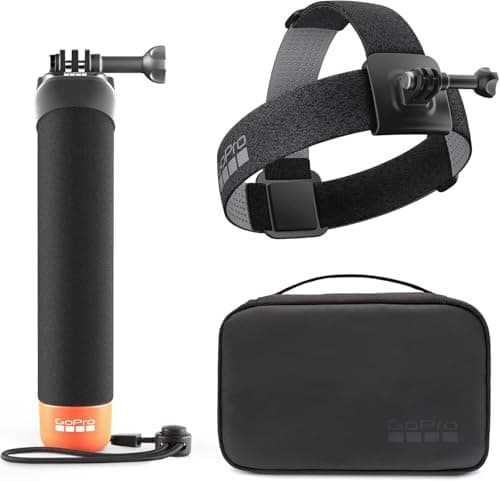 Image of GoPro Adventure Kit 3.0 (Head Strap 2.0, The Handler (Floating Handle) and Compact Case, Official GoPro Accessories