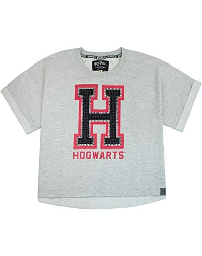 Image of Harry Potter Hogwarts Alumni Womens/Ladies Cropped T-Shirt Grey
