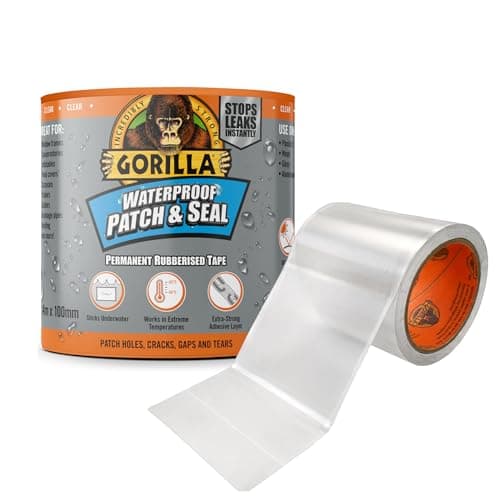 Image of Gorilla Waterproof Patch & Seal Tape Clear 2.4m
