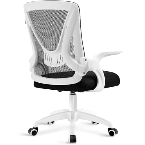 Image of Blisswood Office Mesh Chair With 90° Flip-up Armrest, Ergonomic Swivel Computer Desk Chair With Lumbar Support, Adjustable Height, Back Support 360° Rotation For Home Office